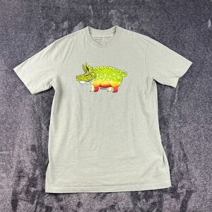 Patagonia Fish Hog Responsibili-T-Shirt Green Short Sleeve Men's M Regular Fit